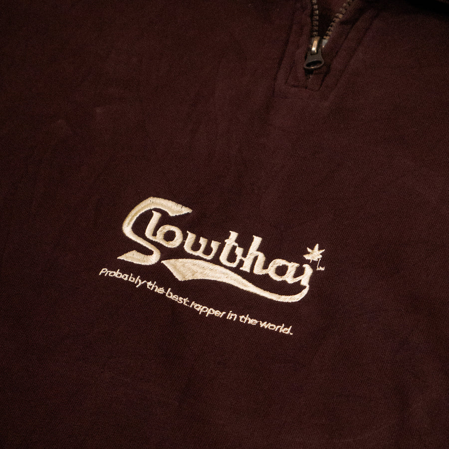 Slowthai Brown Wrangler 1/4 Zip Sweatshirt (RE-WRX)