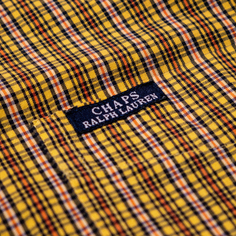 Tyler, The Creator - Find Some Time Yellow/Red Checkered Ralph Lauren Chaps Shirt (RE-WRX)