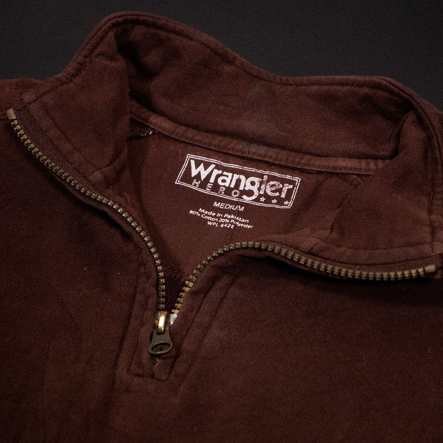 Slowthai Brown Wrangler 1/4 Zip Sweatshirt (RE-WRX)