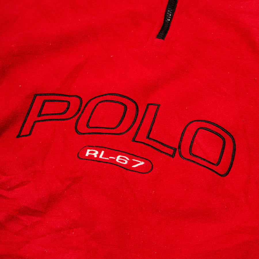 Polo (Ralph Lauren) Red 1/4 Zip Fleece (BOOTLEG)