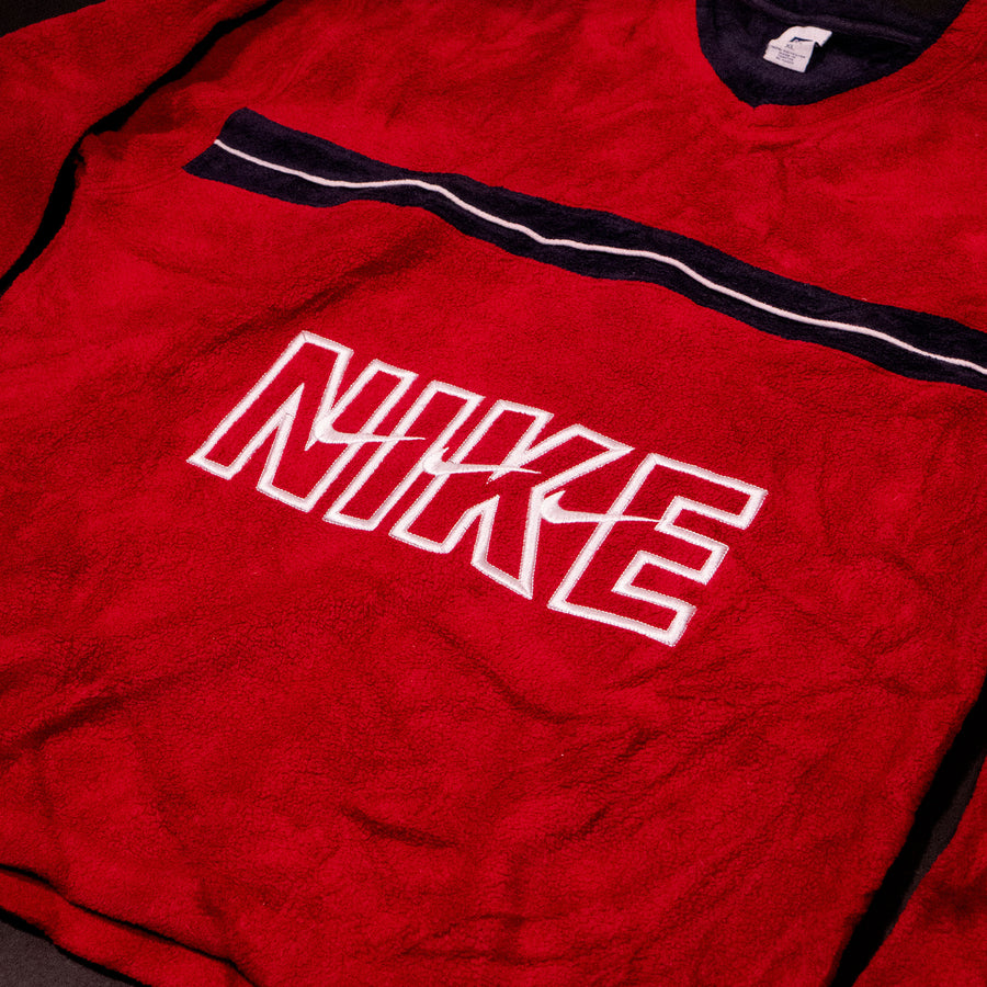 Nike Red 1/4 Fleece (BOOTLEG)
