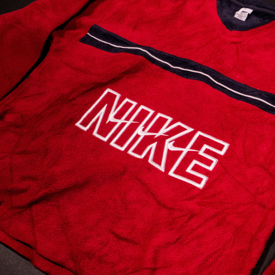 Nike Red 1/4 Fleece (BOOTLEG)
